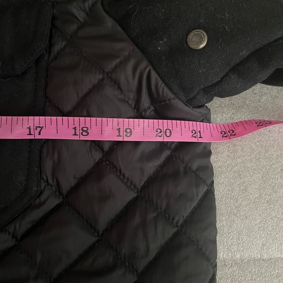 [48/US M]ARMANI JEANS Z6K75 BLACK QUILTED NYLON/WOOL Bomber JACKET - Picture 8 of 13